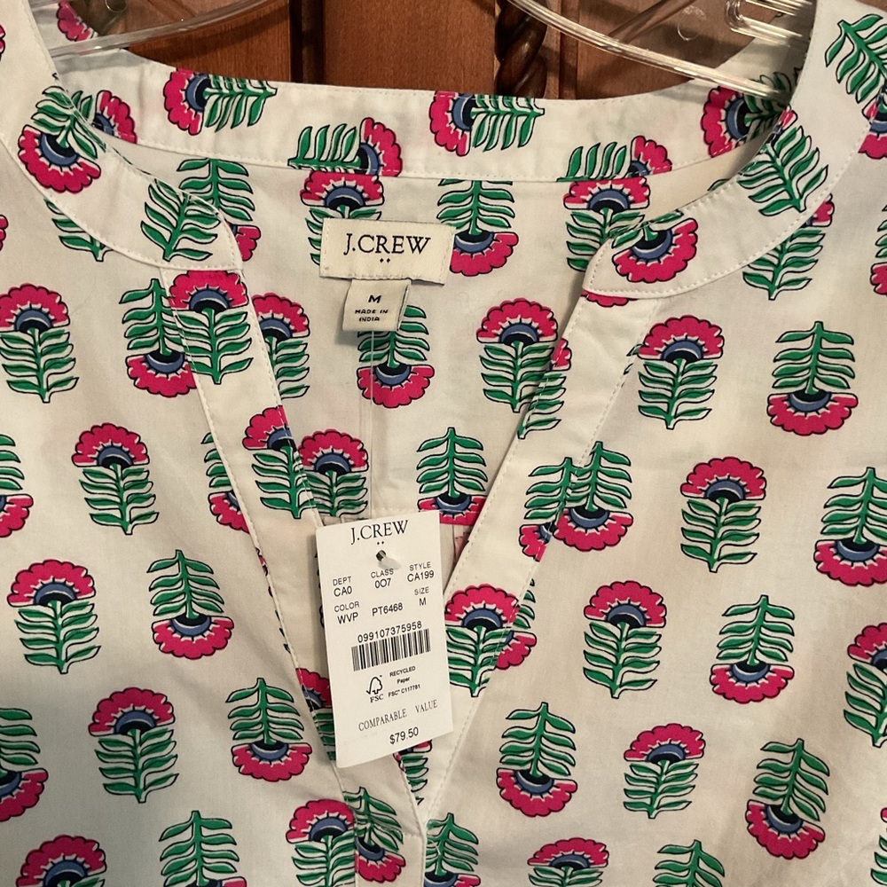 J. Crew Printed Top - Picture 5 of 5